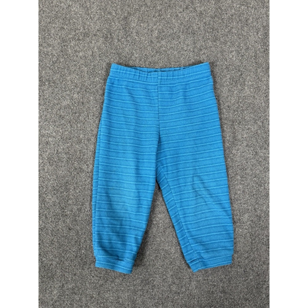 Patagonia Baby Micro Fleece Pants Toddler 2T Blue Striped Winter Camping